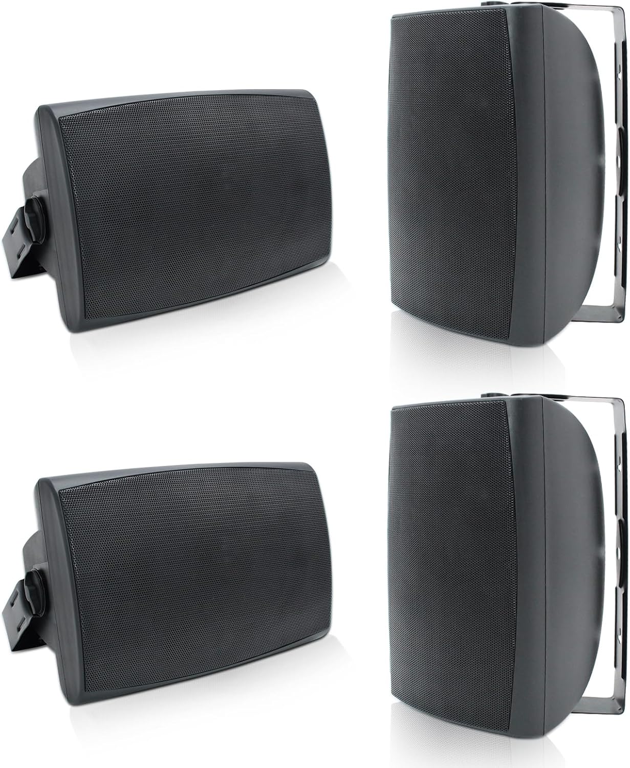 Herdio 6.5" Outdoor Bluetooth Speakers 800W Wired Waterproof Wall Mount Speakers