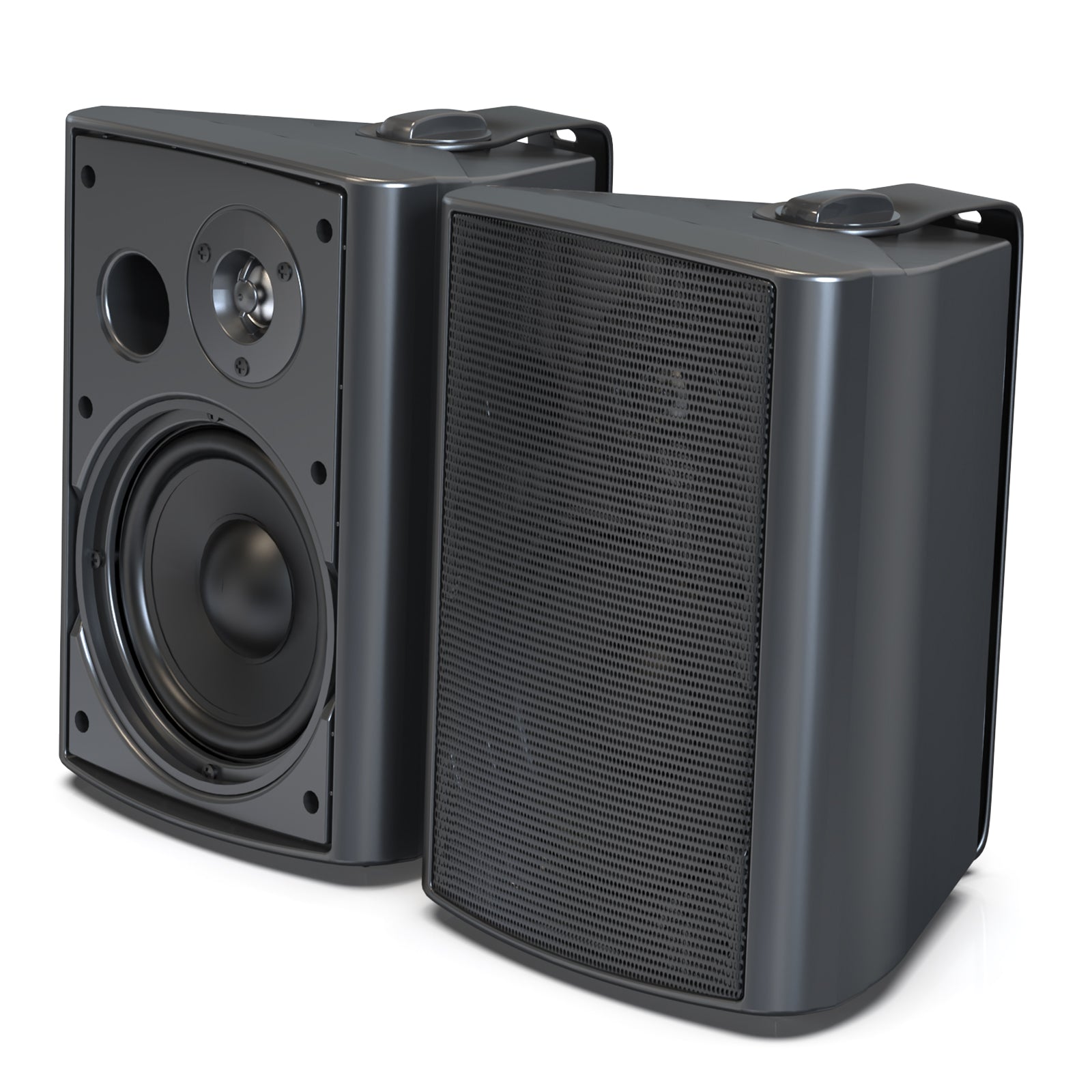 Herdio 6.5" Bluetooth Outdoor Speakers 400 Watts 2-Way Wired Sound System