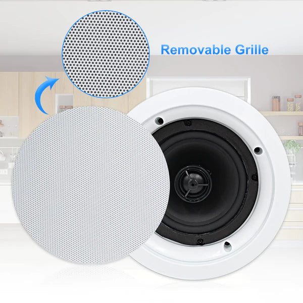 Herdio 5.25" Ceiling Bluetooth Speakers 600W Sound System for Immersive Home Audio