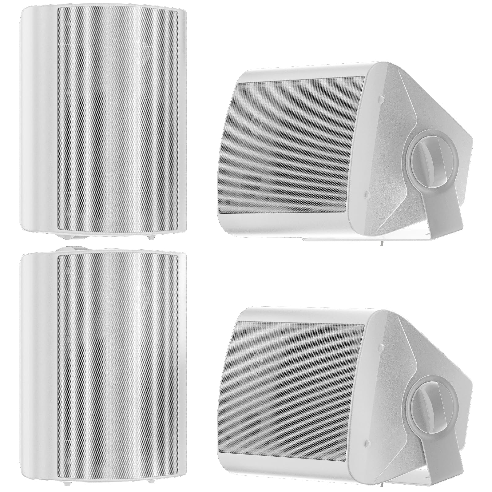 Herdio 5.25" Outdoor Speakers 600 Watts Powerful Audio Performance