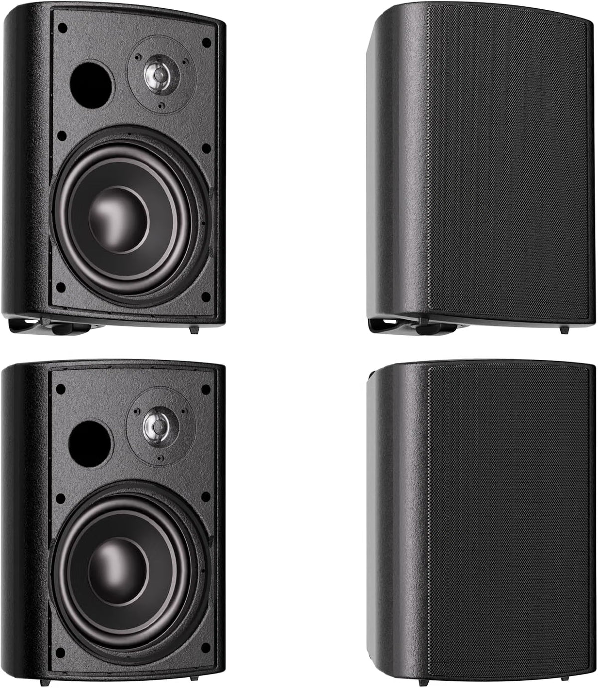 Herdio Passive Outdoor Speakers Wired Waterproof | 4" 5.25" 6.5" 200W-800W Wall Mount Patio Speakers