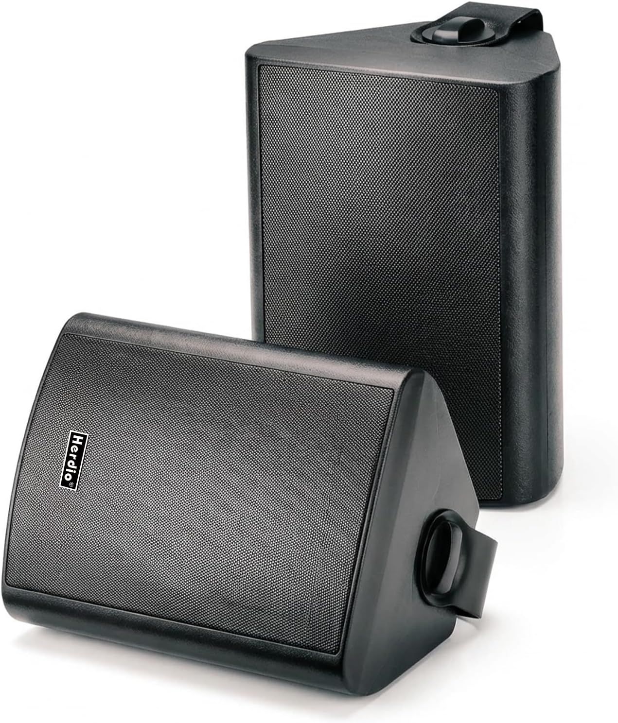 Herdio 6.5" 400W Outdoor Bluetooth Speakers, IPX5 Waterproof, Multi-Connection Up to 20 Units (2-Pack)