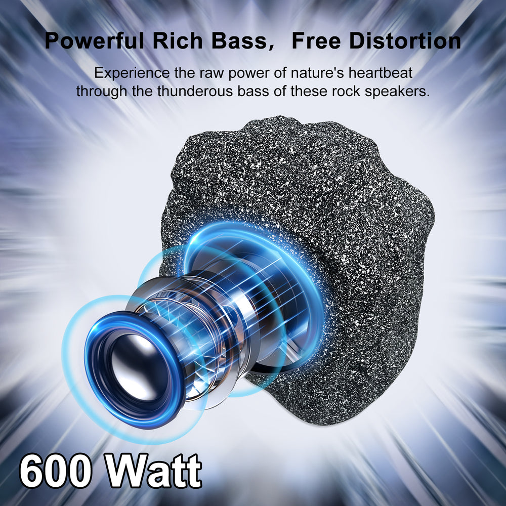 Herdio 8-inch Bluetooth rock speaker package contents