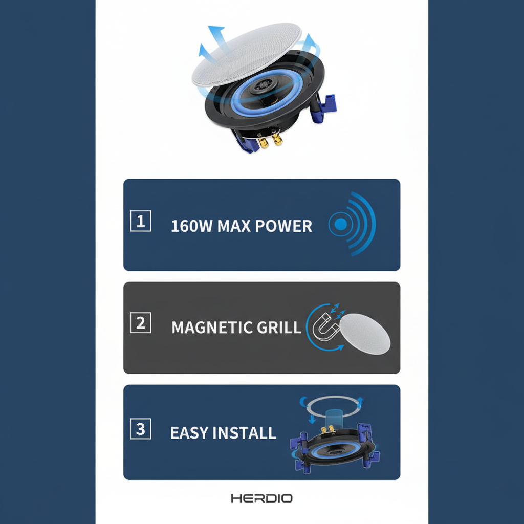 4 inch ceiling speaker installation diagram - easy mounting system for home audio