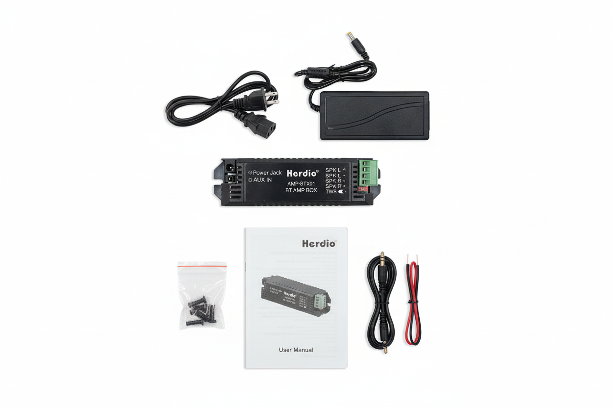 Herdio Amplifier Package Contents and Accessories