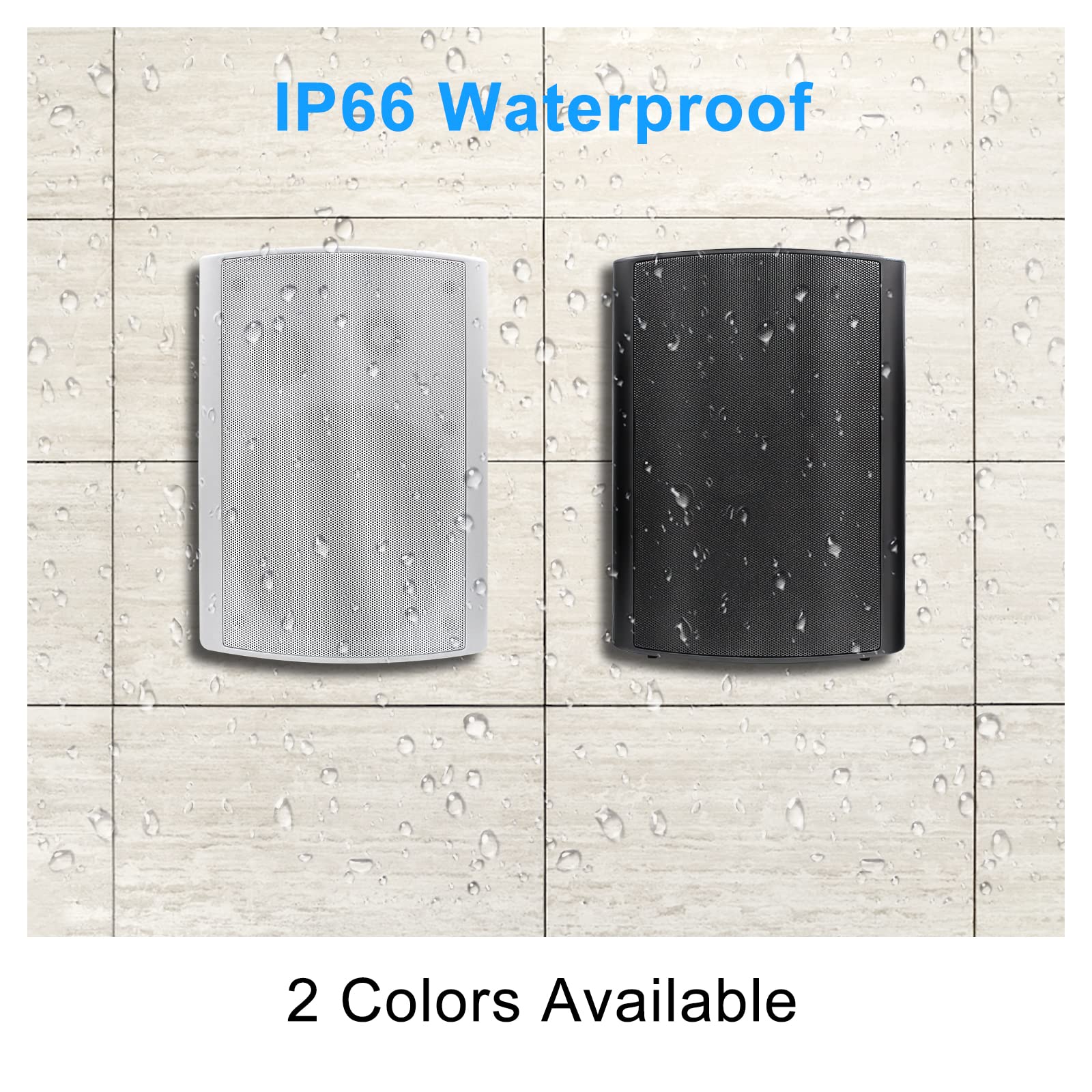 6.5" Outdoor Speakers 400 Watts 2-Way Waterproof Dustproof HOS-601