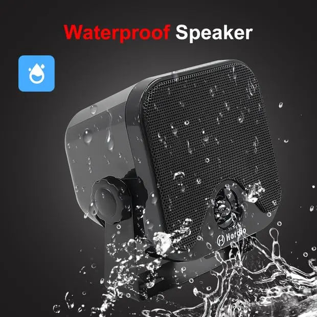 Herdio 4" Bluetooth Marine Speakers 120 Watts 2-Way Ideal for Boat Audio