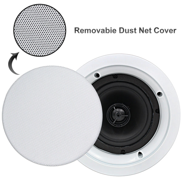 Herdio 5.25" Ceiling Speakers 300 Watts 2-Way for Perfect Sound
