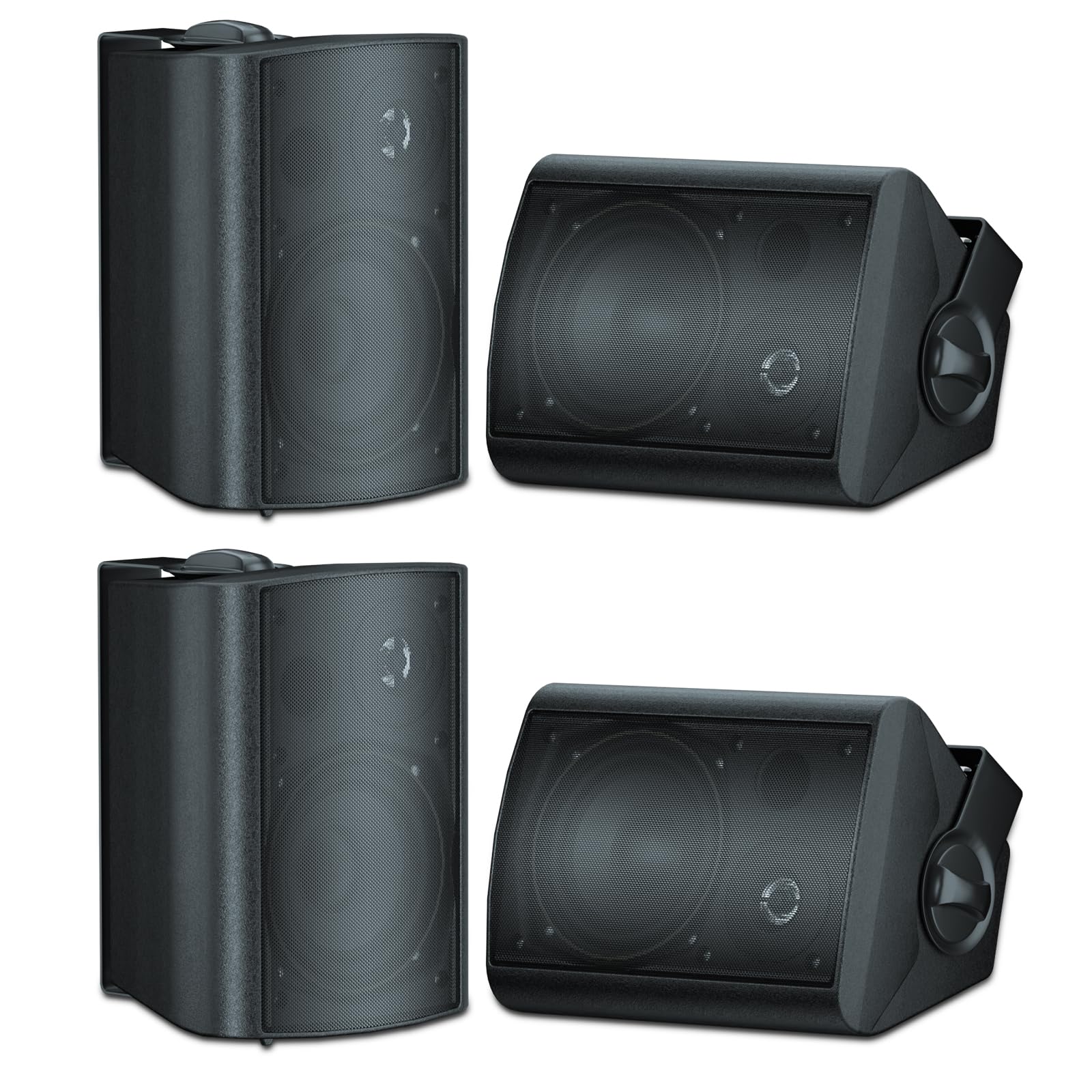 Herdio 5.25" Outdoor Speakers 600 Watts Powerful Audio Performance