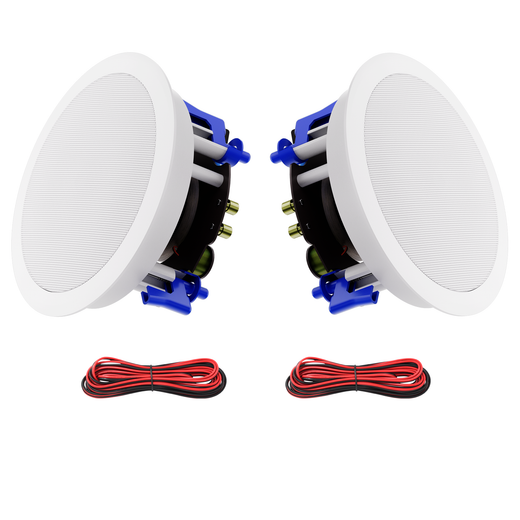 Herdio 6.5" In-Ceiling Speakers 320W | Wired 2-Way Hi-Fi Home Theater Audio