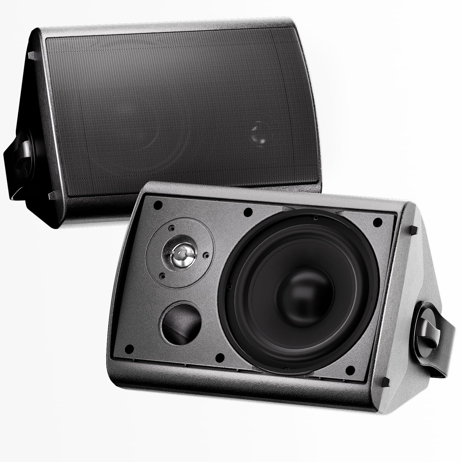 Herdio 6.5" Outdoor Speakers 400 Watts Wired Sound System Waterproof