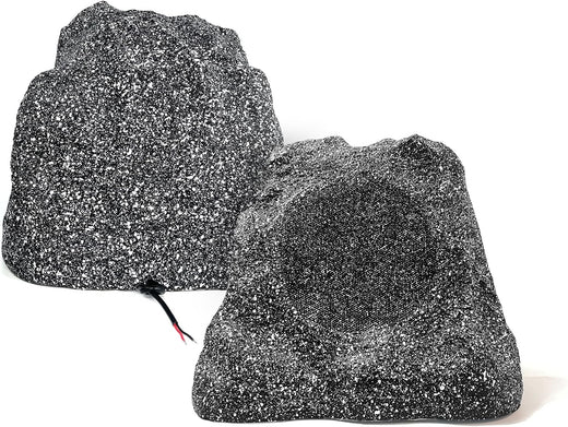 Herdio 6.5" Outdoor Rock Speakers 400W | IPX7 Waterproof Wired Garden & Yard Audio