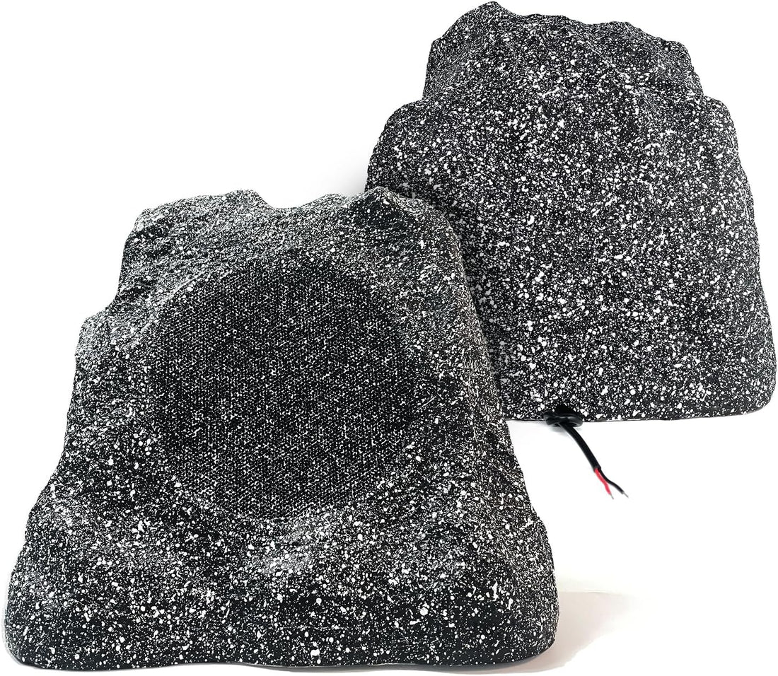 Herdio 8" Outdoor Rock Speakers 600W | IPX7 Waterproof Wired Garden & Patio Audio