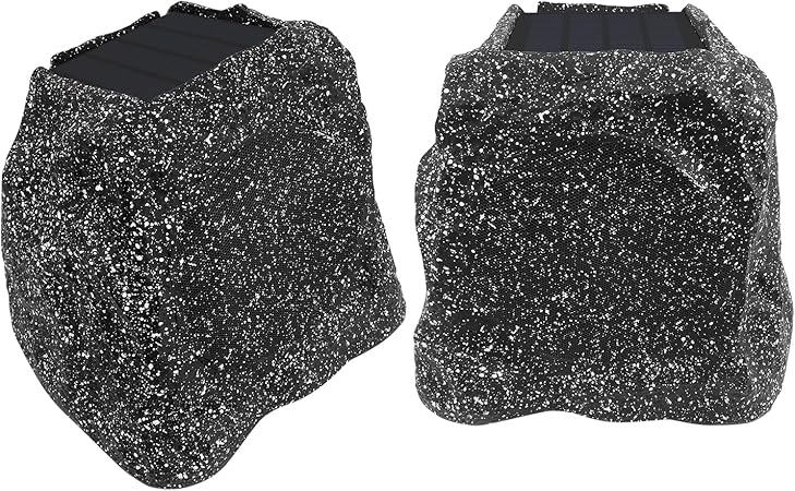 Herdio Rock Bluetooth Speakers Outdoor Waterproof Solar Max 160-240 Watt-4"
