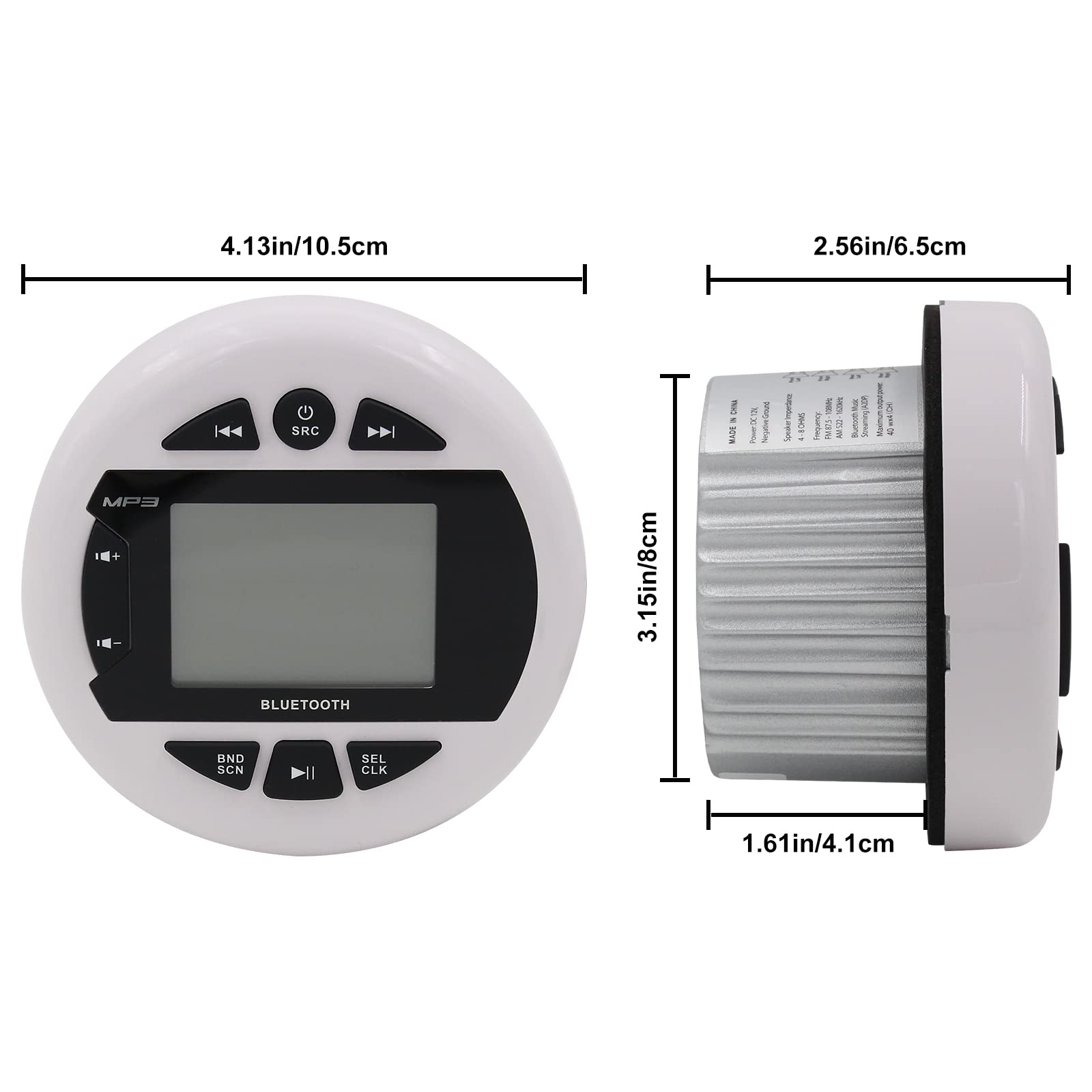 Bluetooth Marine Radio Receiver Waterproof -4x40W HMR-230