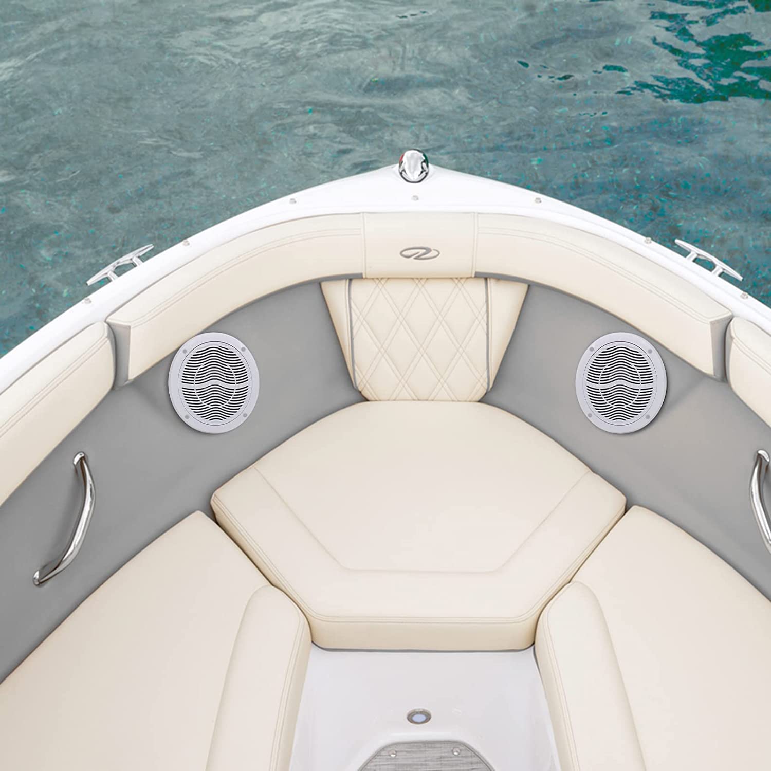 Herdio 6.5" Marine Bluetooth Ceiling Speakers 120 Watts for Your Boat