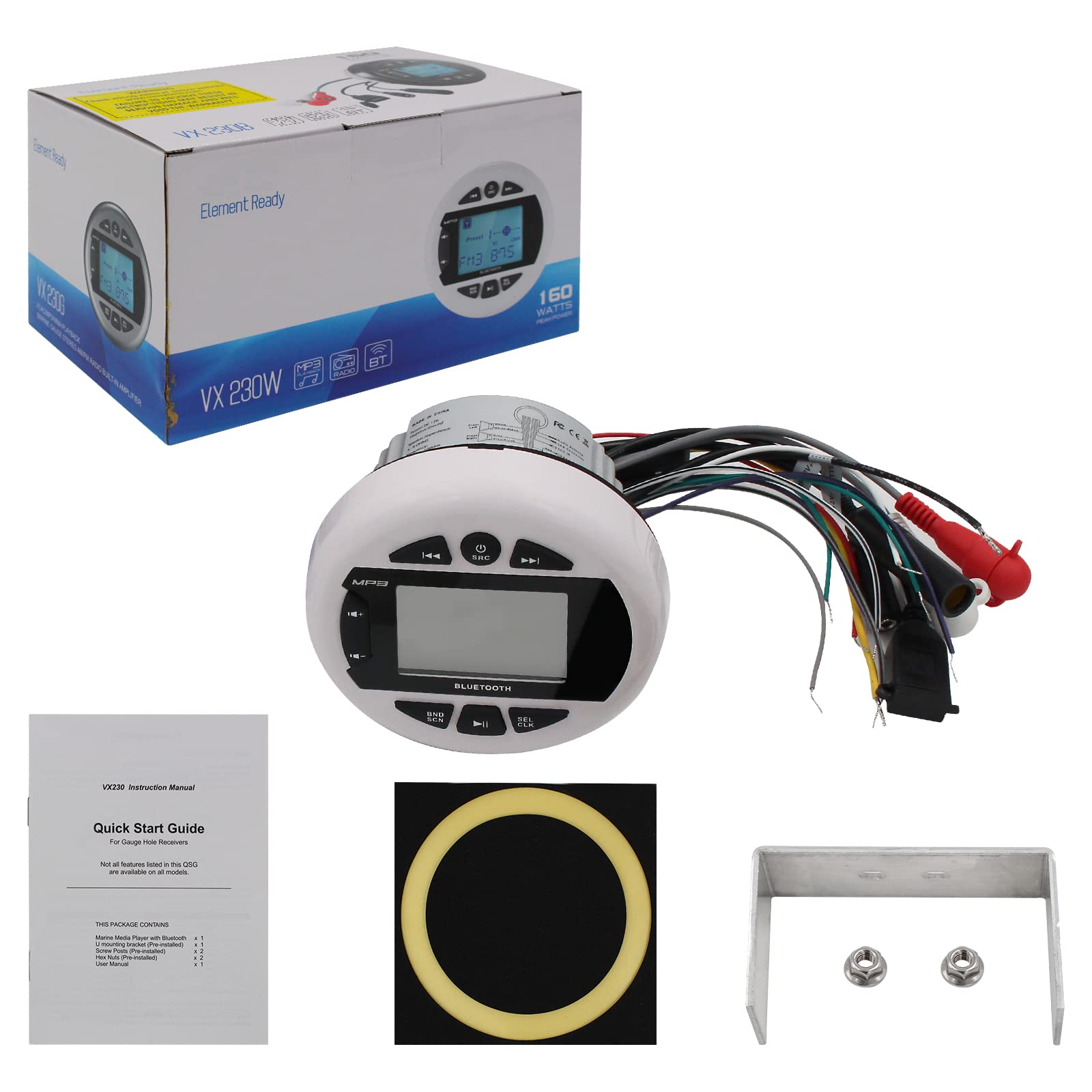 Bluetooth Marine Radio Receiver Waterproof -4x40W HMR-230