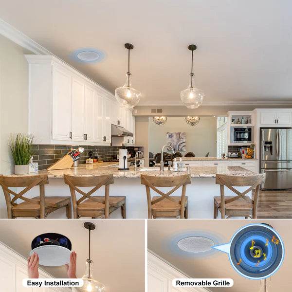 4" Bluetooth Ceiling Speakers 80 Watts HCS-418BT (A PCS) - Herdio