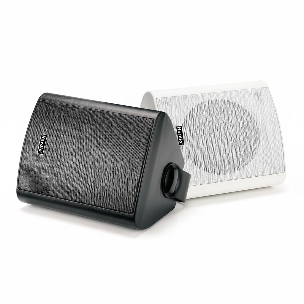 Herdio 6.5" 400W Outdoor Bluetooth Speakers, IPX5 Waterproof, Multi-Connection Up to 20 Units (2-Pack)