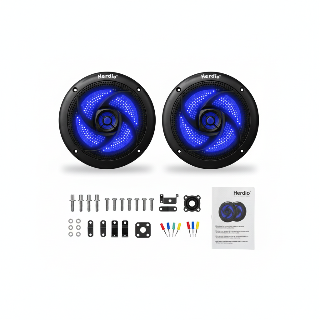 Herdio音响包装配件全家福