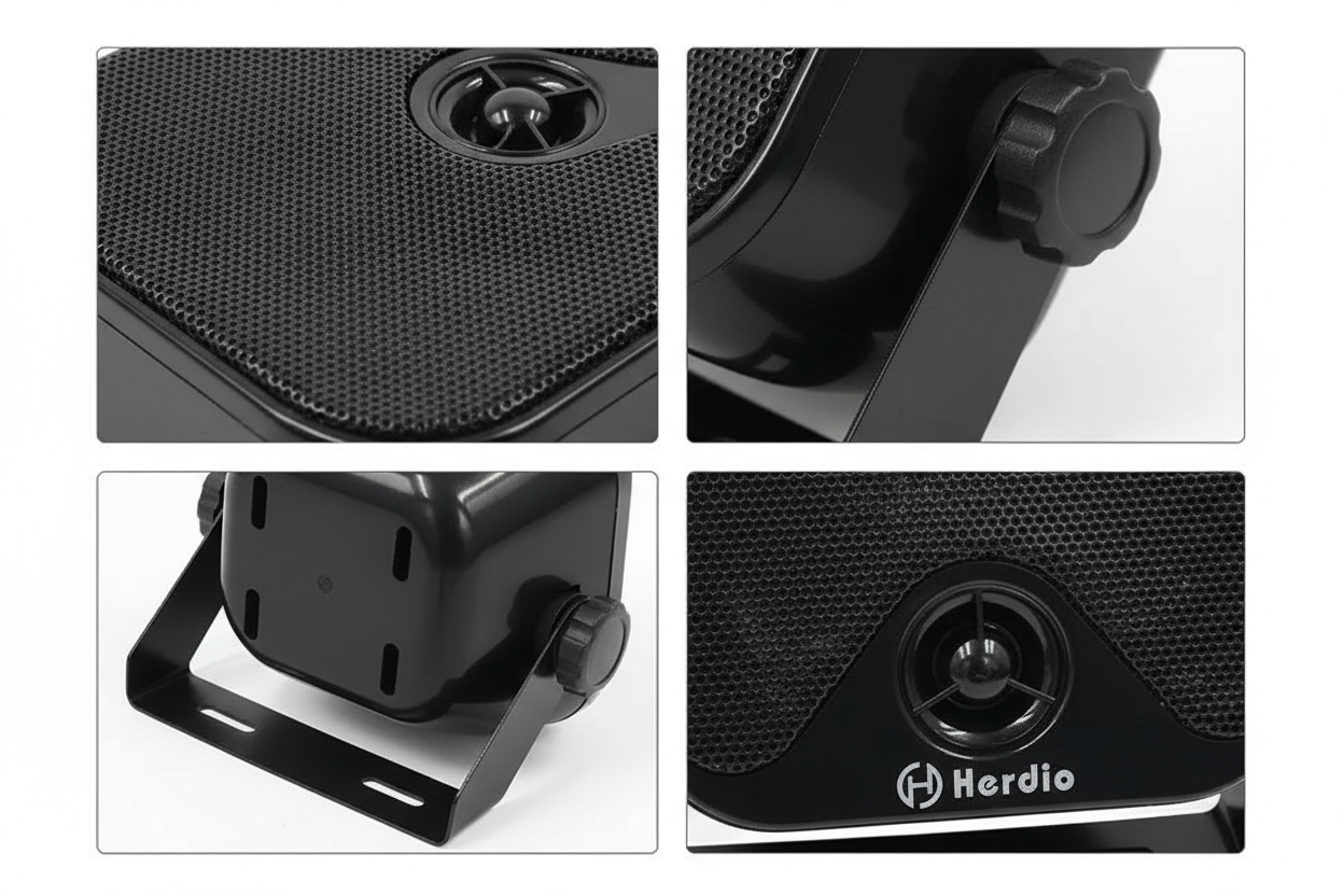 Herdio Speaker Component Close-ups - Quality Details