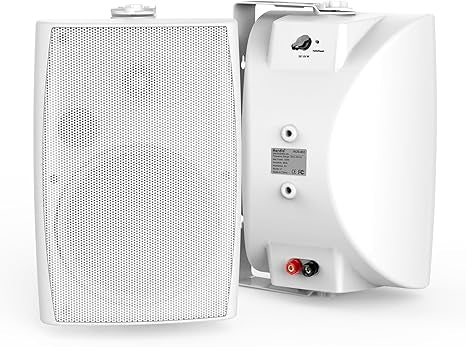 Herdio 4" Passive Outdoor Speakers 200W Waterproof Wired Wall Mount Speakers