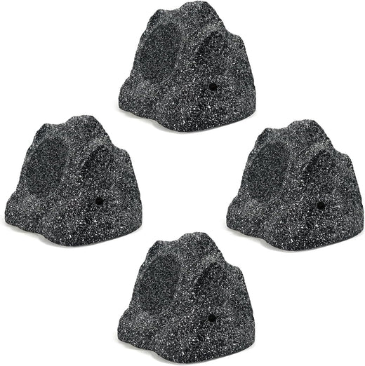 Herdio 8" Outdoor Rock Speakers 1200W | IPX7 Waterproof Wired Garden & Pool Audio (2 Pairs)