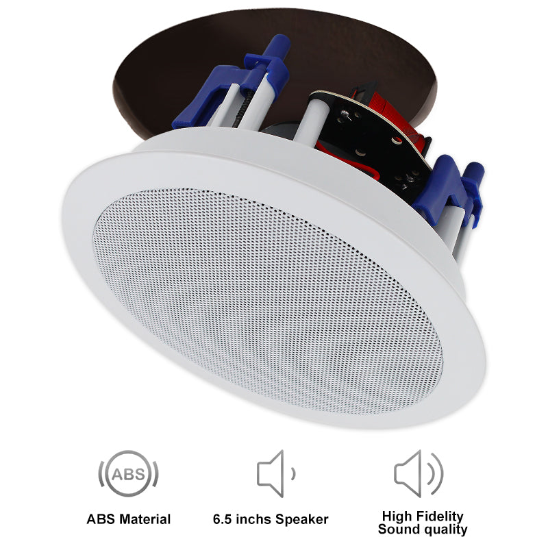Herdio 5.25" Wired Ceiling Speaker 600W for Powerful Audio Performance