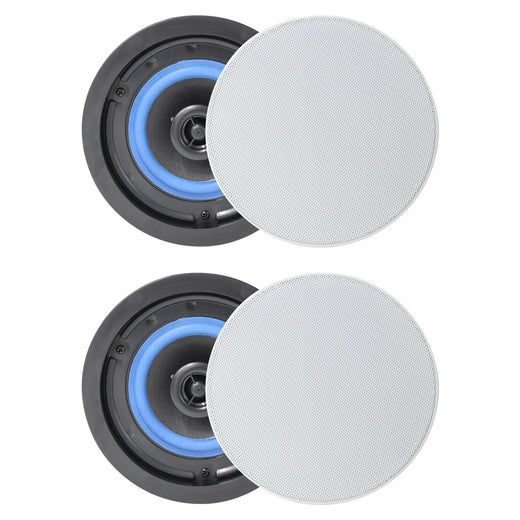 Herdio 4" In-Ceiling Speakers 160W | Wired 2-Way Home Audio for Bathroom & Living Room