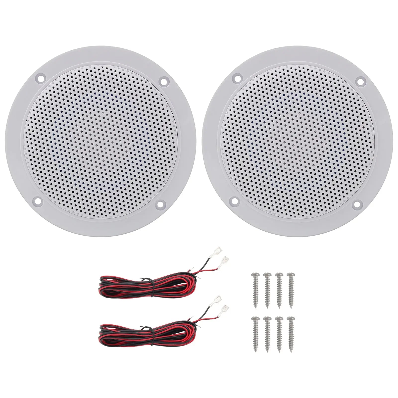 Herdio 4" Marine Speakers 160W 2-Way Waterproof Audio for Boats Outdoor Use