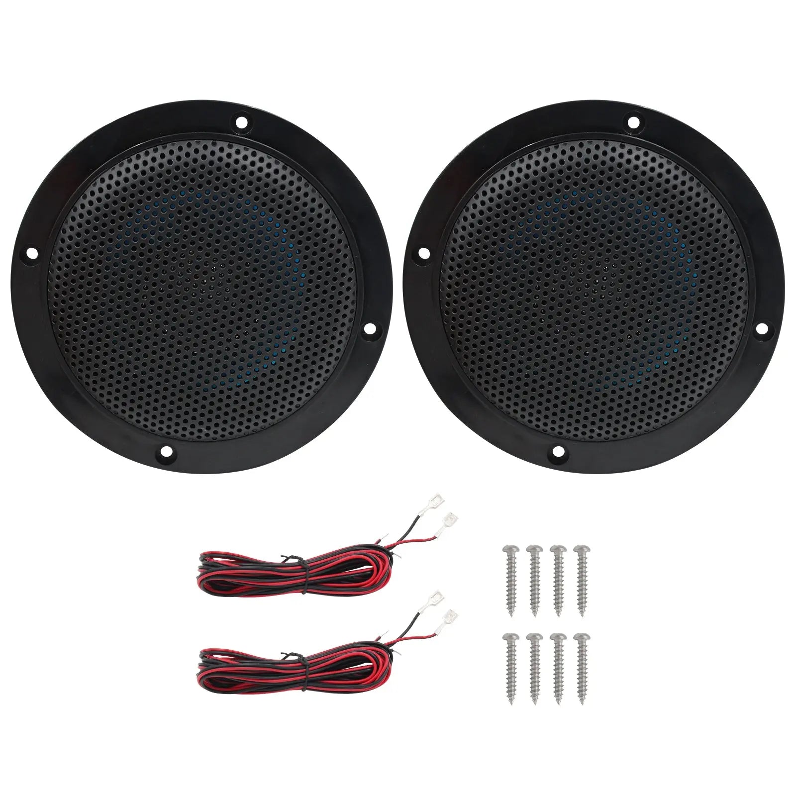 Herdio 4" Marine Speakers 160W 2-Way Waterproof Audio for Boats Outdoor Use