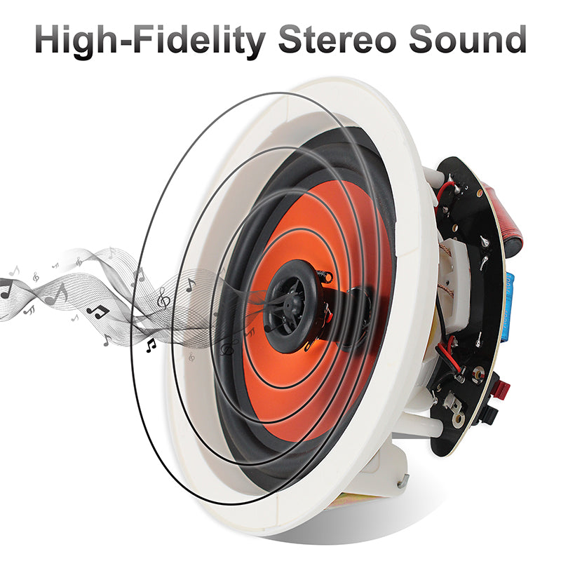 Herdio 6.5" In-Ceiling Speakers 600 Watts for Perfect Sound