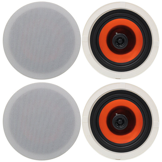 Herdio 6.5" In-Ceiling Speakers 600W | Wired High-Power Home Audio for Living Room & Home Theater