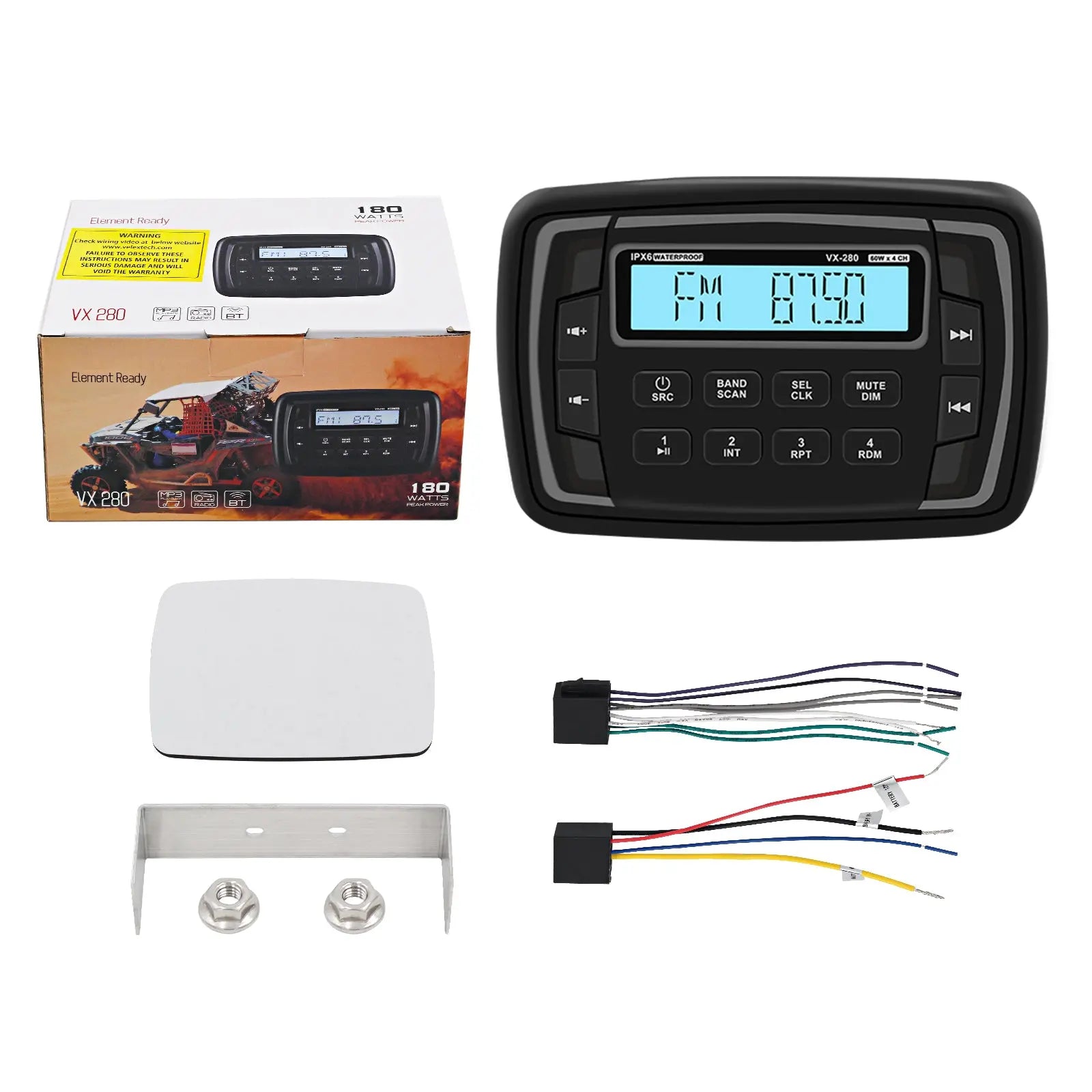 Herdio Marine Bluetooth Stereo Audio Radio for Boat