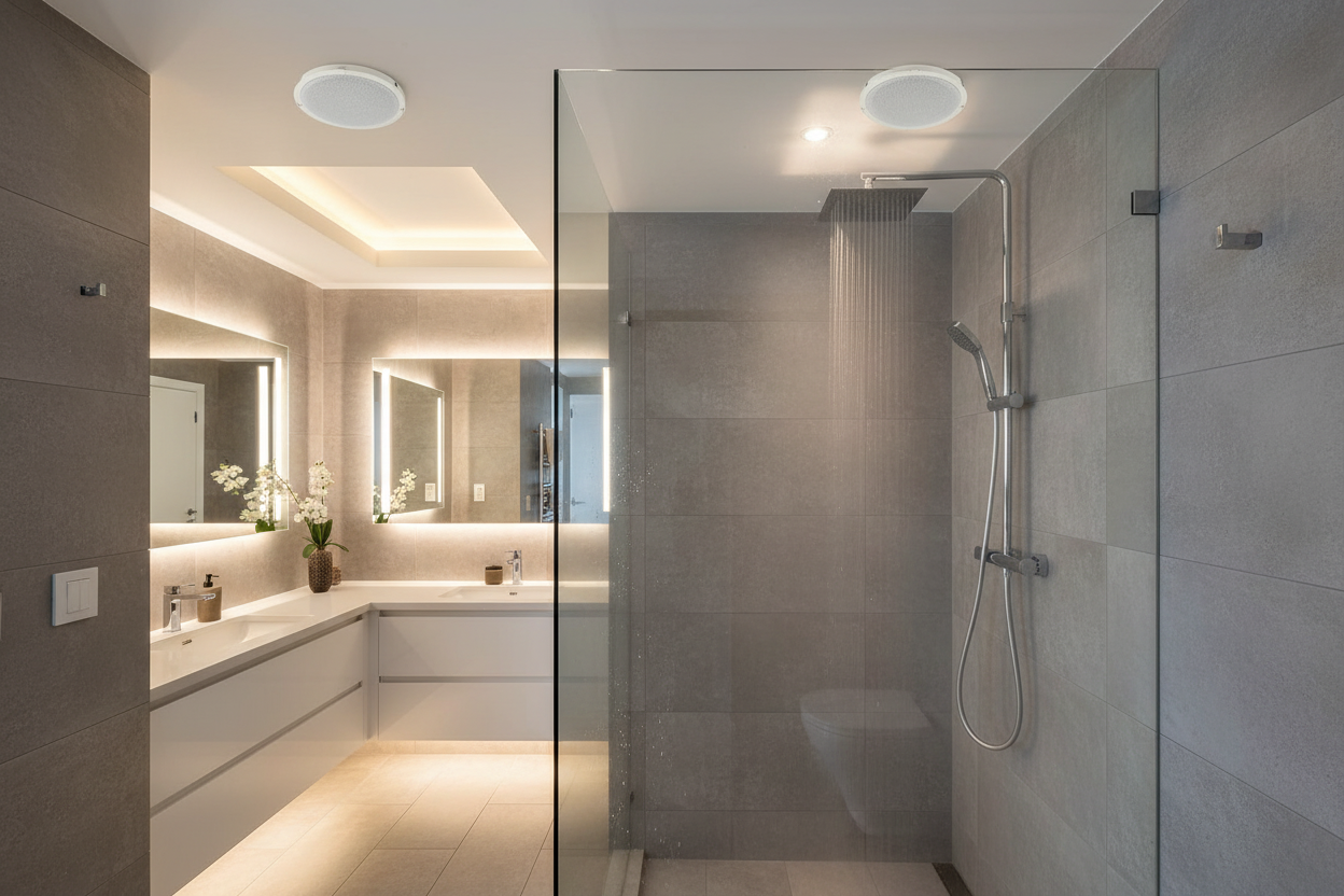 Which is Better: Ceiling vs Wall Speakers for Bathrooms?