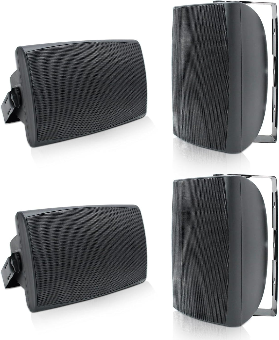 Herdio 6.5" Outdoor Speakers 800W | Waterproof Wired Wall Mount Patio & Garden Audio