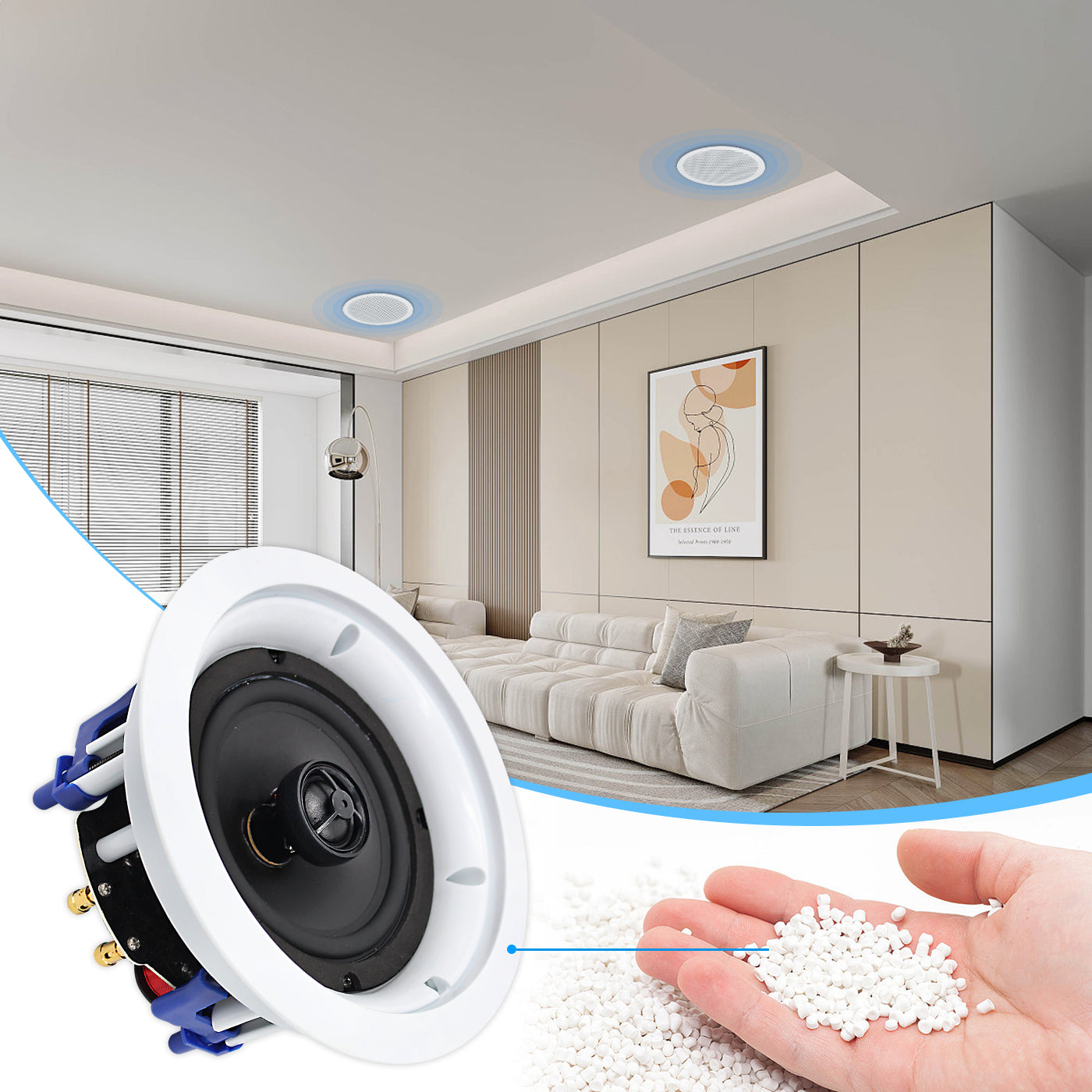 Residential fashion ceiling speakers