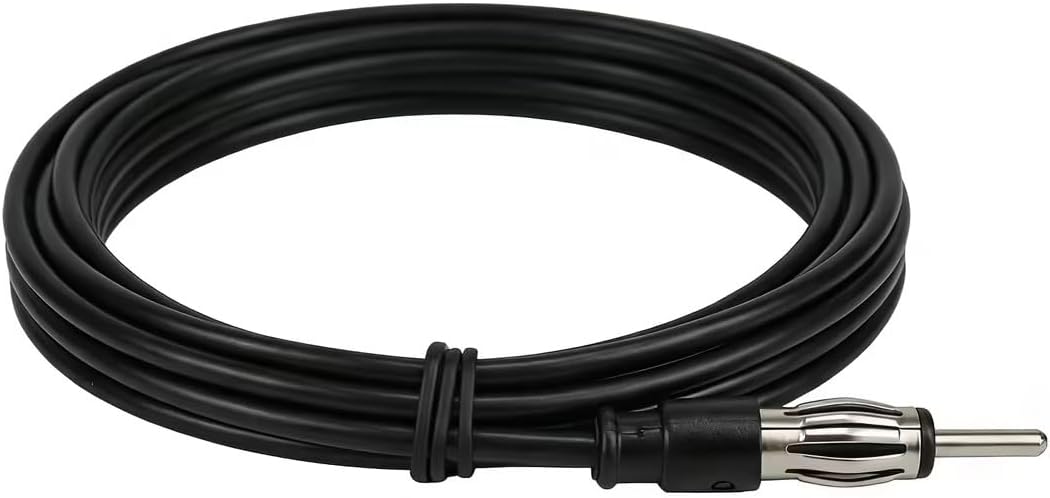 Herdio 50-Inch Marine FM Antenna | Soft Hideaway Dipole for Boat, Car & ATV (Black)