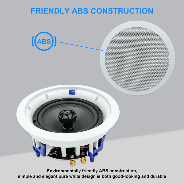 6.5" Bluetooth Ceiling Speakers 640 Watts HCS4-818BT (4 Speakers) - Herdio