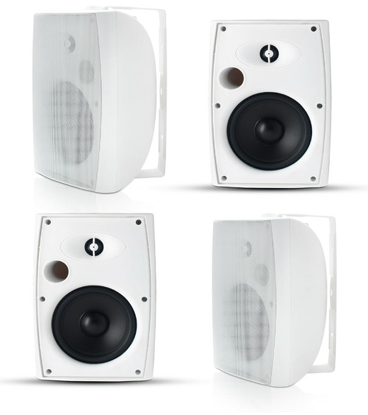 Herdio 6.5" Outdoor Bluetooth Speakers 800W | Waterproof Wall Mount Patio & Garden Audio