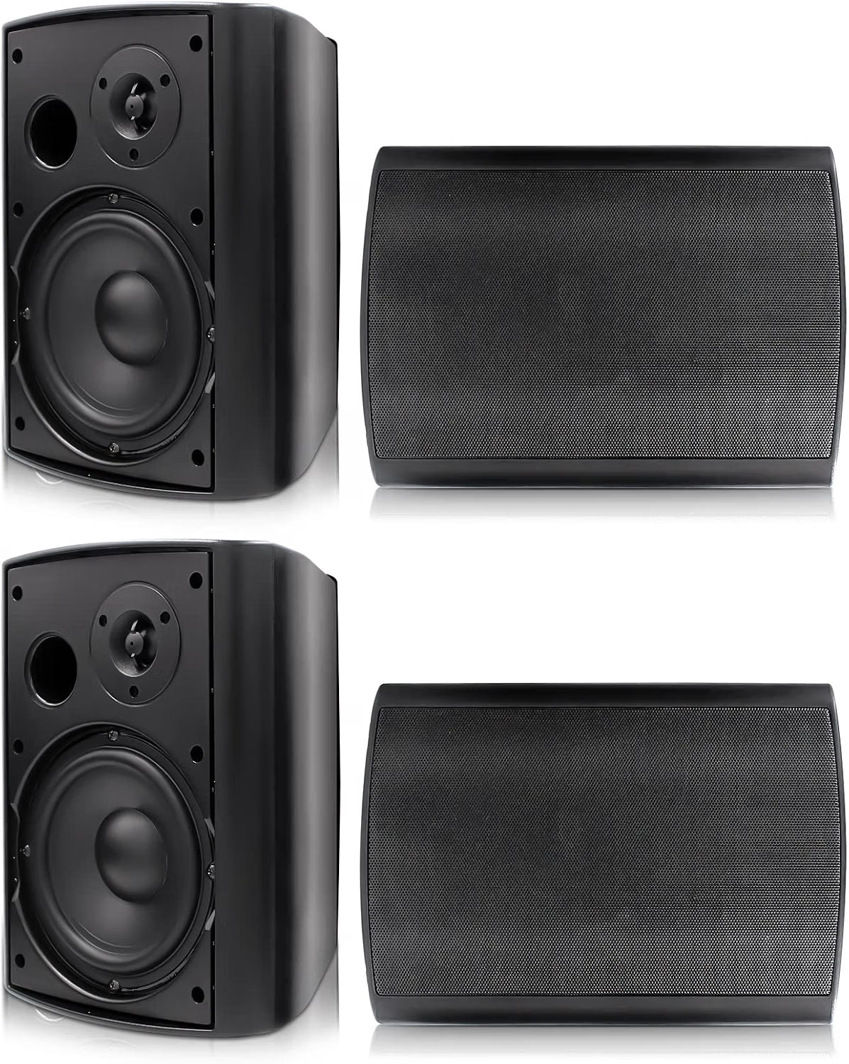 Herdio Bluetooth Outdoor Speakers Wireless Waterproof | 4" 5.25" 6.5" 200W-800W Wall Mount Patio Speakers