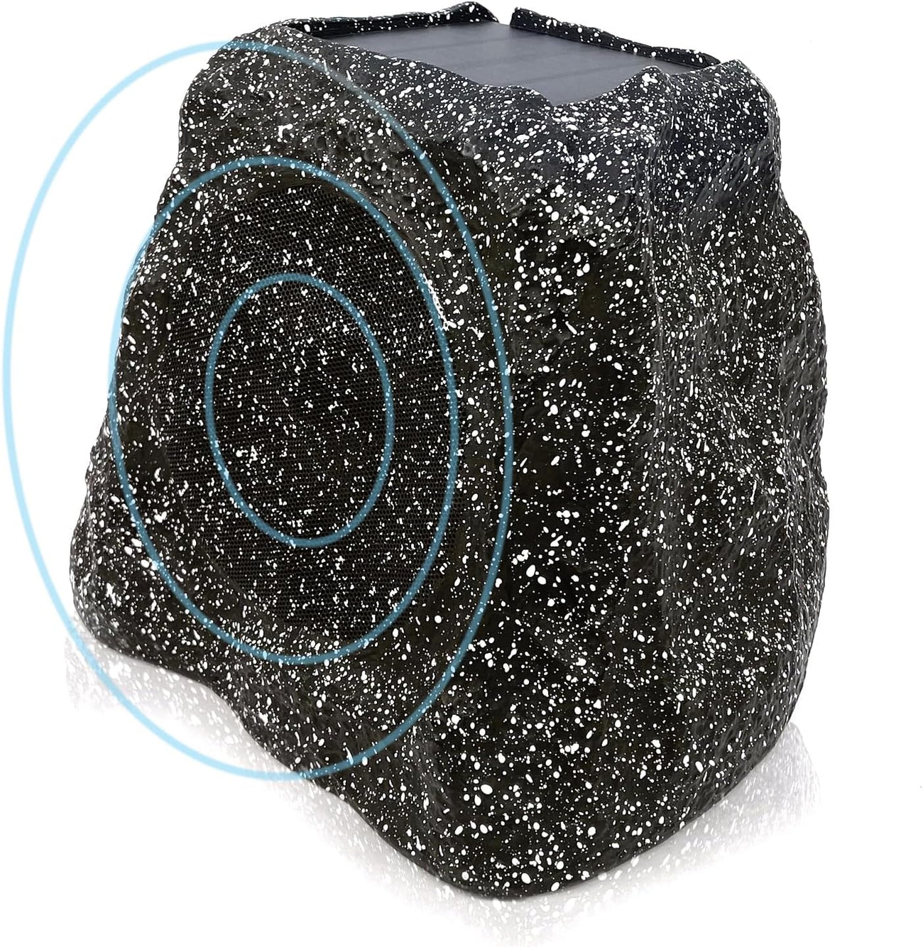 Herdio 4" Solar-Powered Bluetooth Rock Speakers 80W | Rechargeable Battery Waterproof Outdoor Garden Audio