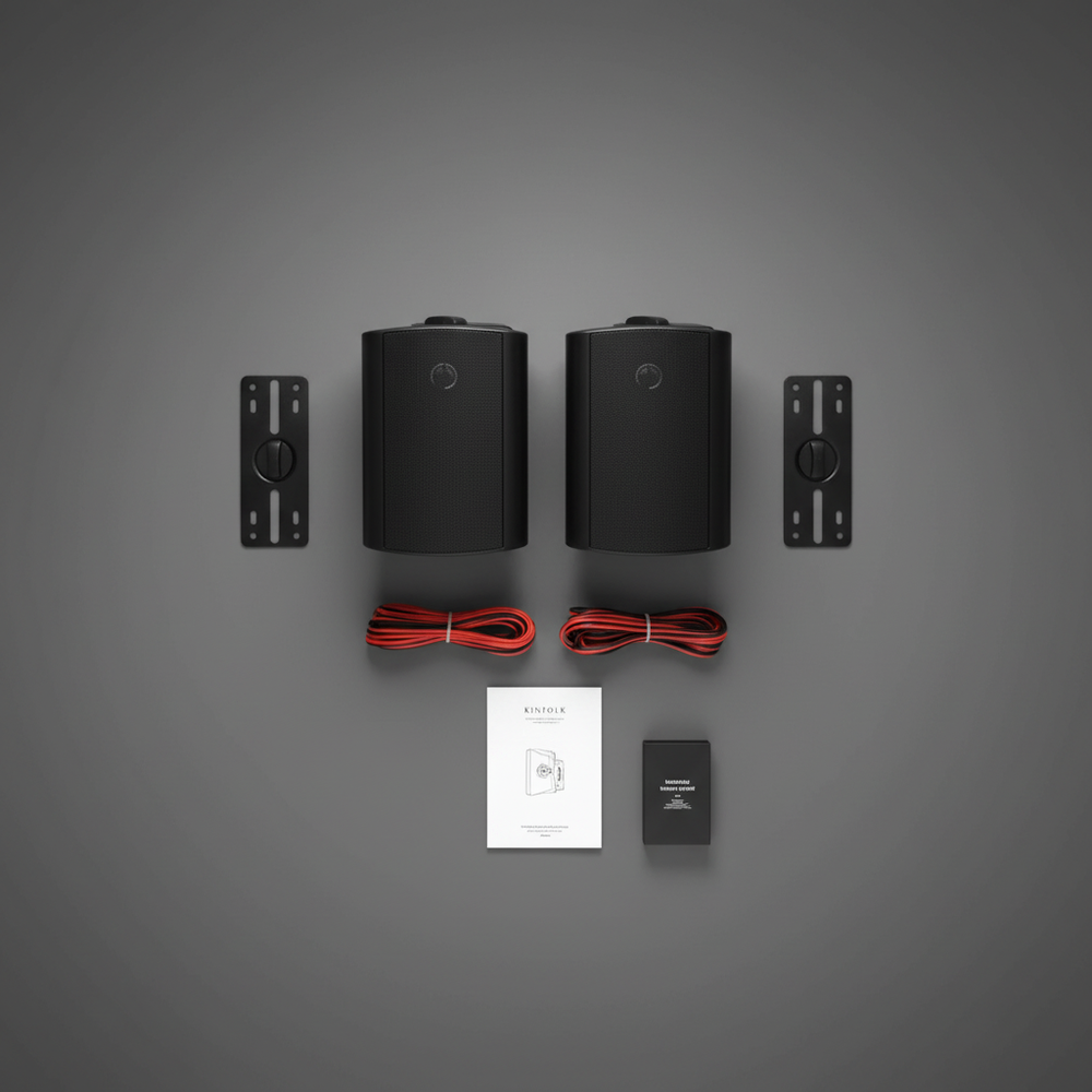 Herdio outdoor speaker accessories and mounting hardware included for professional installation
