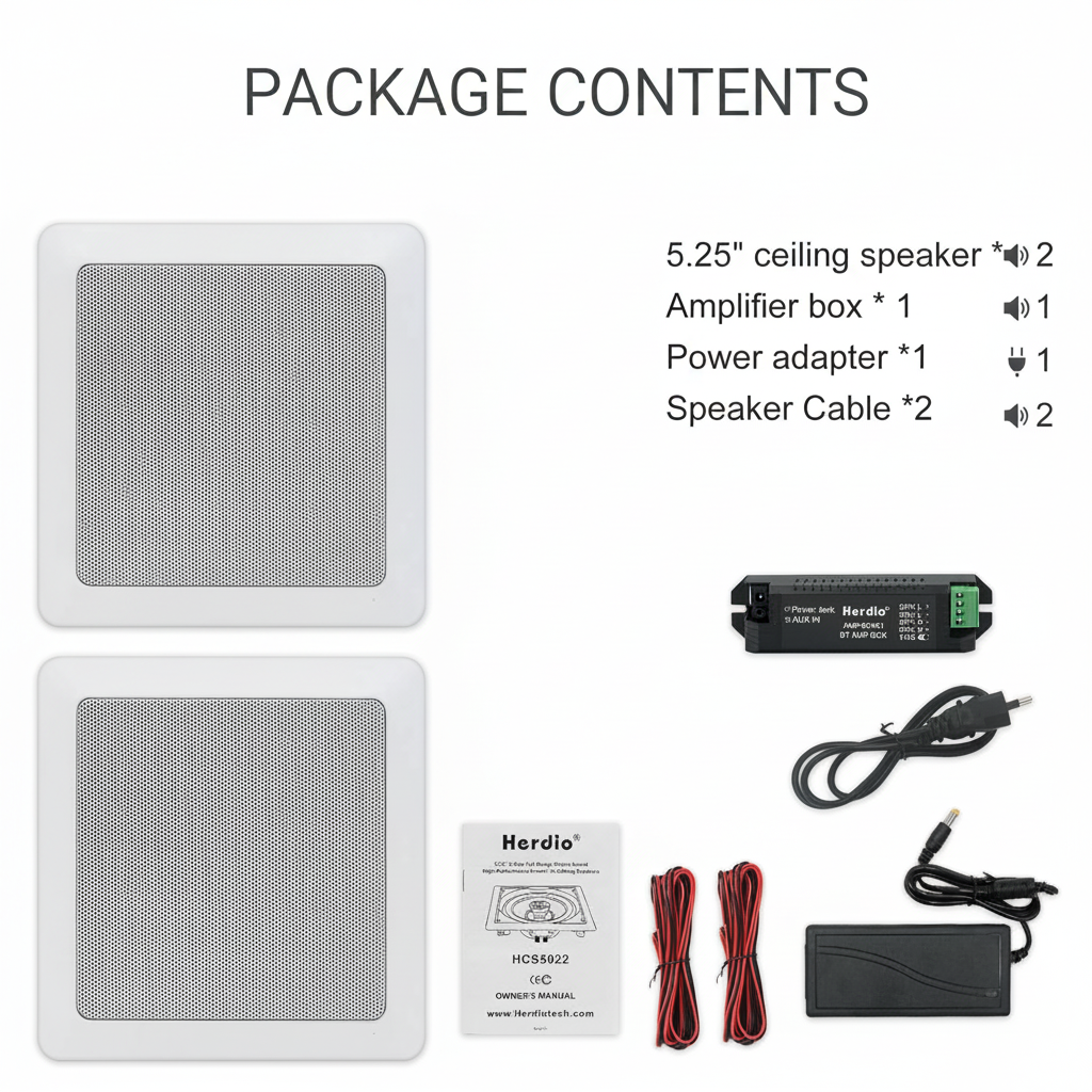 Herdio complete home audio speaker collection - premium in-wall and ceiling speaker range