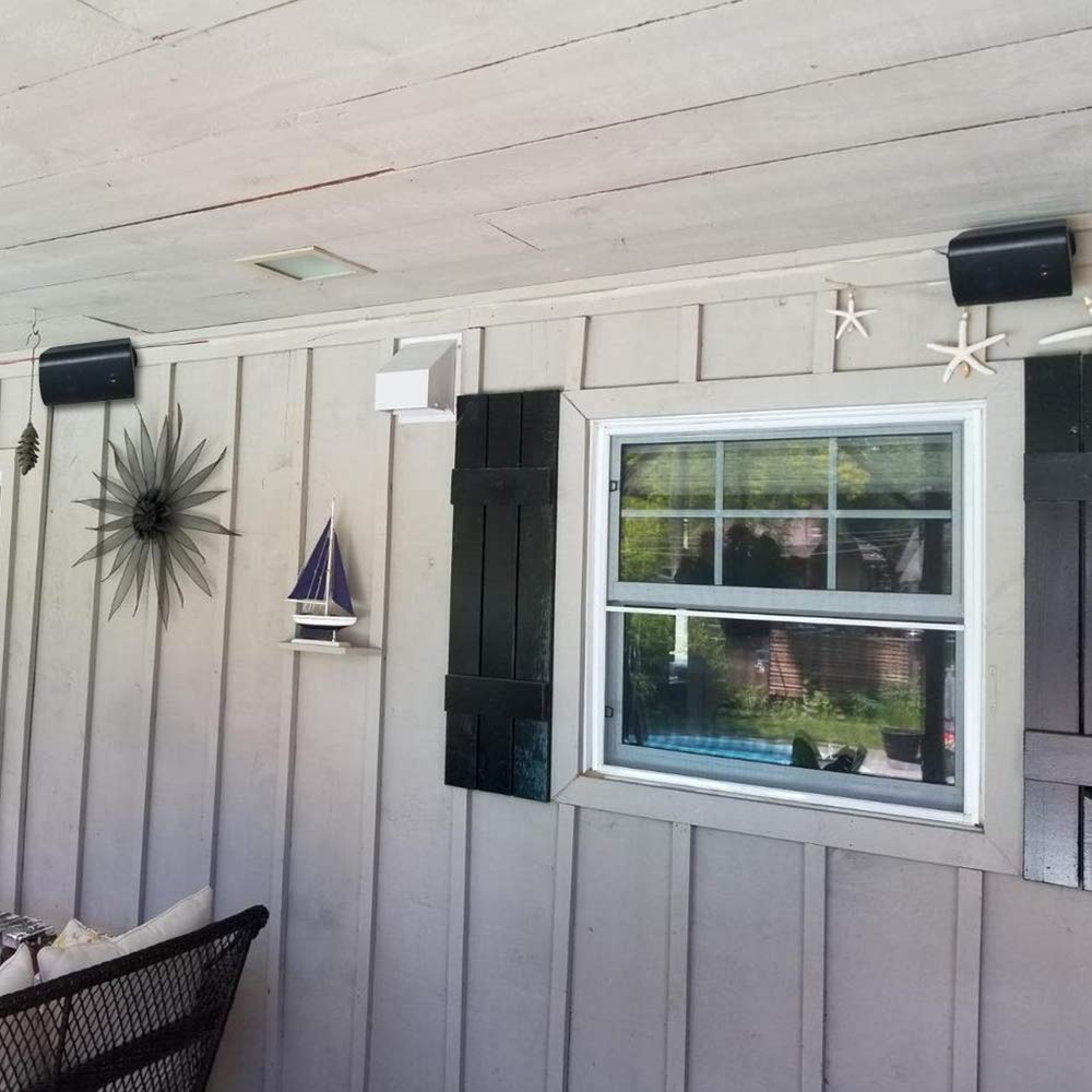 Herdio 4" Outdoor Speakers 200 Watts 2-Way High Power, Durable, Weatherproof Sound