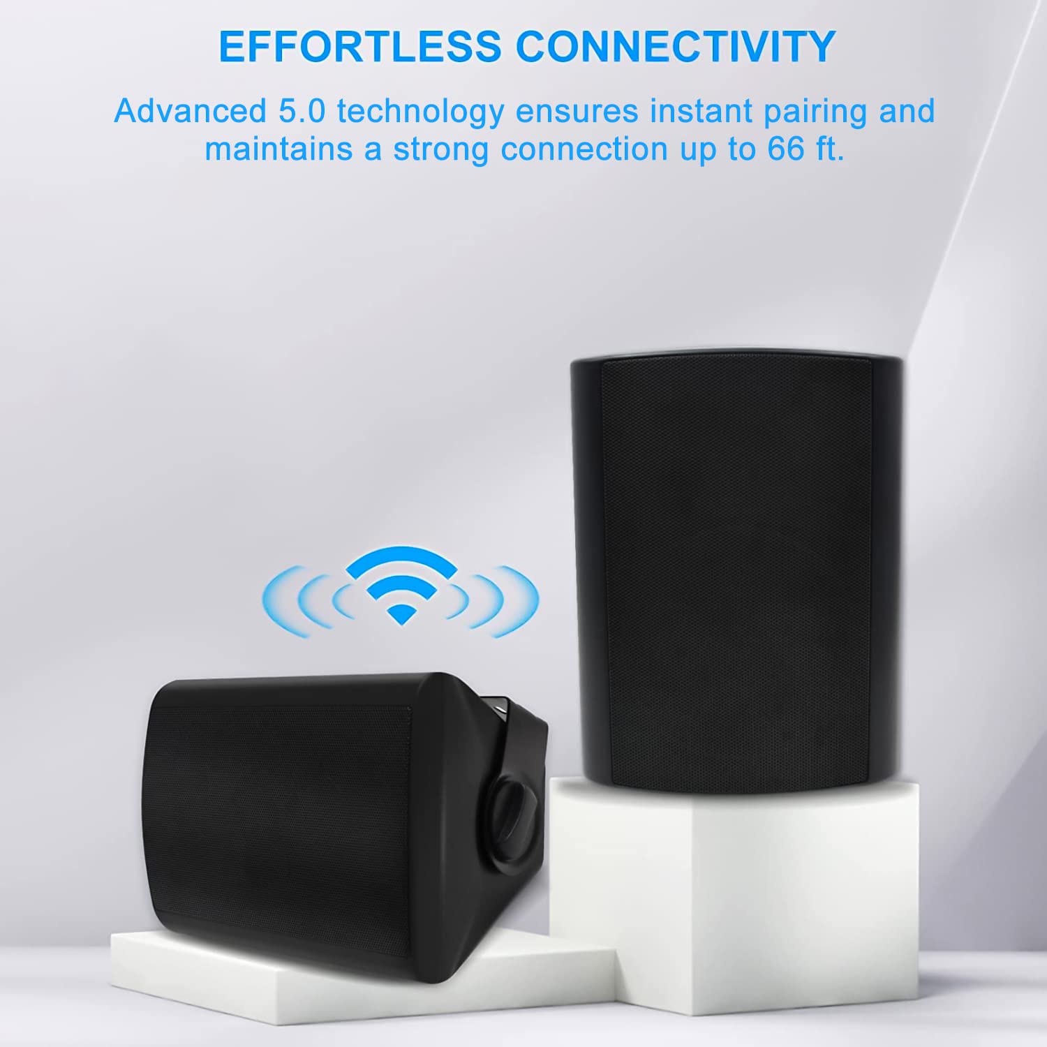Herdio 5.25'' Bluetooth Outdoor Speaker 300 Watts 2-Way Wired Sound System
