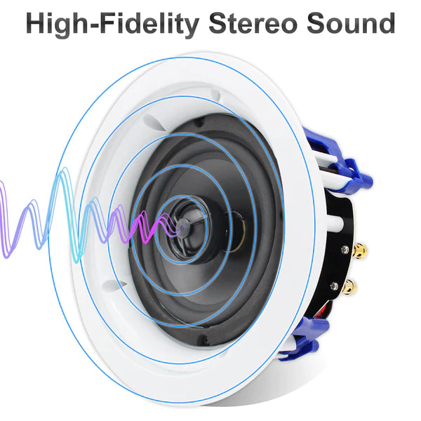 5.25" Ceiling Speakers 300 Watts HCS-528 - Herdio