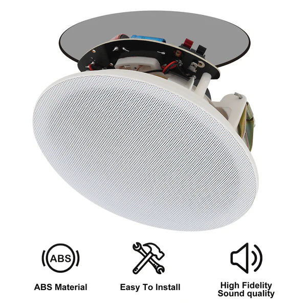 Herdio 6.5" In-Ceiling Bluetooth Speakers 600 Watts for Powerful Audio Performance