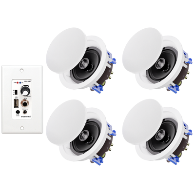 Herdio 6.5" In-Ceiling Bluetooth Speakers 640 Watts for Powerful Audio Performance
