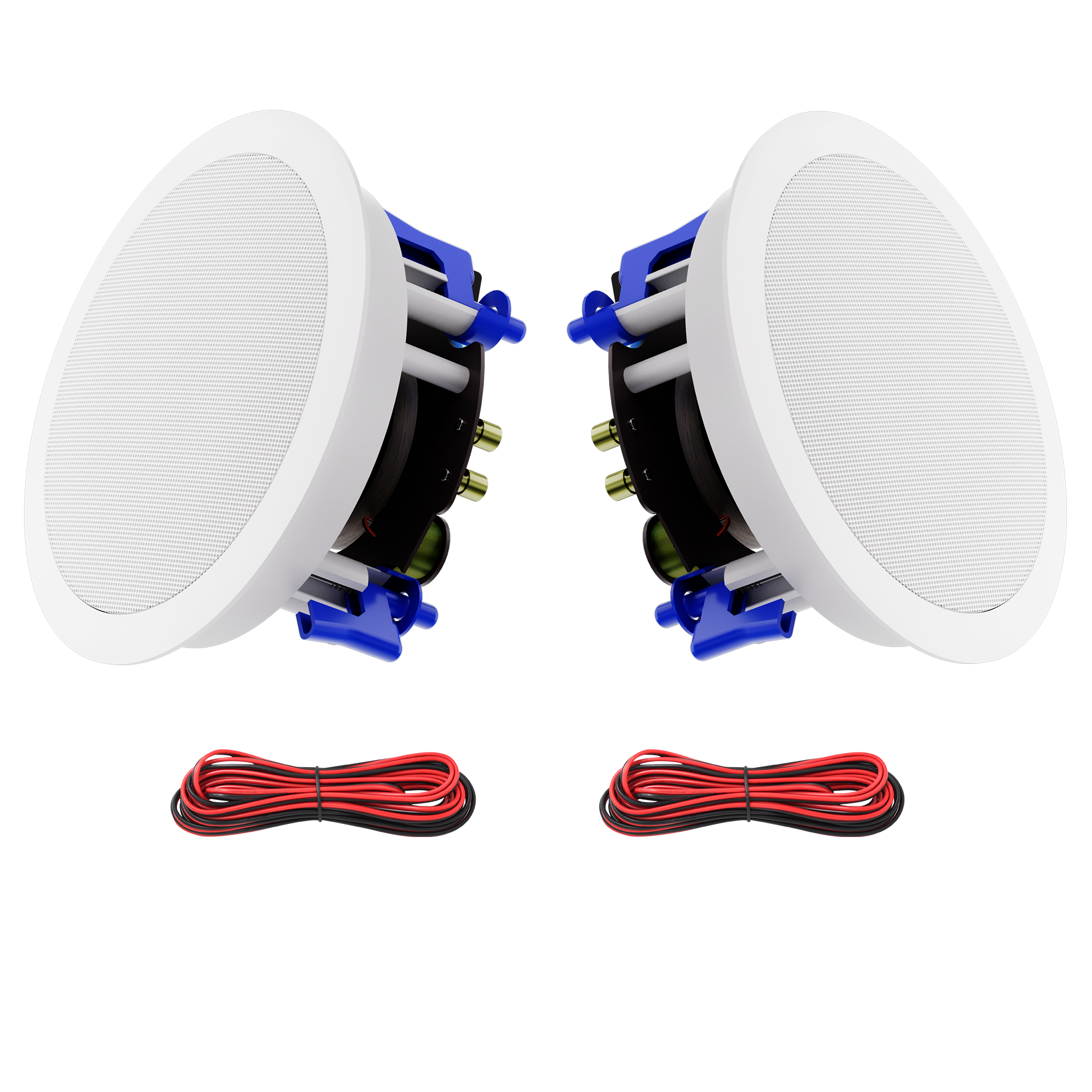 Herdio 6.5" In-Ceiling Speakers 320 Watts 2-Way Wired Sound System